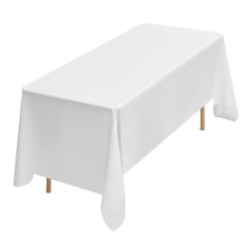 VEVOR White Tablecloths for Rectangle Tables, 6 Pack, 70 x 120 Inches, Reusable and Machine Washable Table Clothes