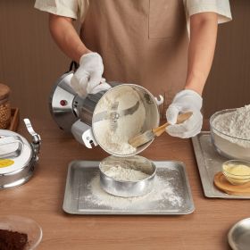 300g Commercial Spice Grinder Electric Grain Mill Grinder High Speed (Option: silver)